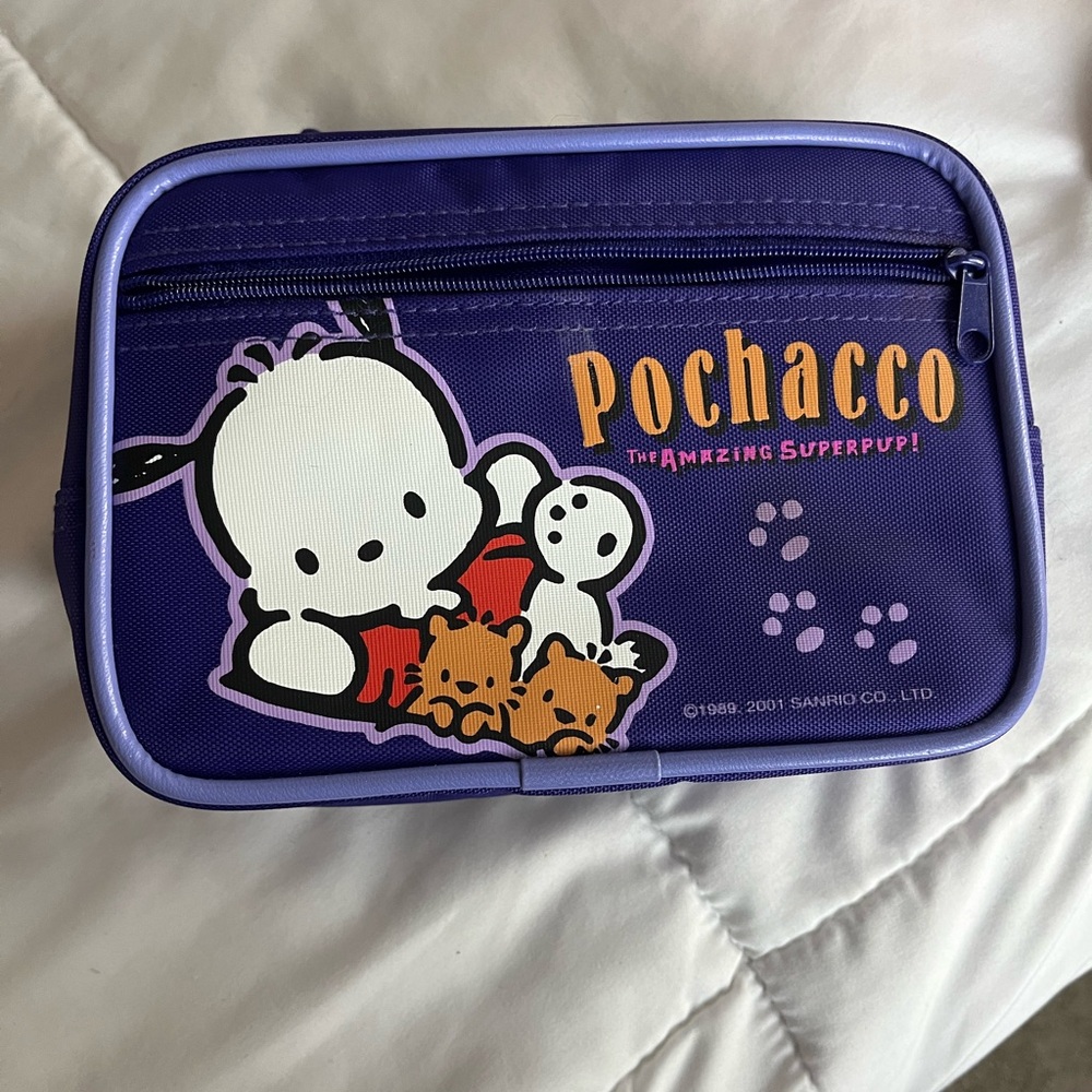Pochacco Purple Zippered Pouch Fanny pack